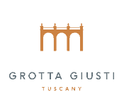 Logo del resort termale Grotta Giusti in Toscana